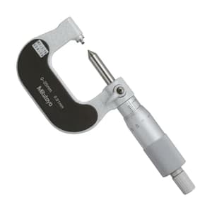 Mitutoyo 0 - 25 mm Screw Thread Micrometer (24 - 14 TPI), 125-103