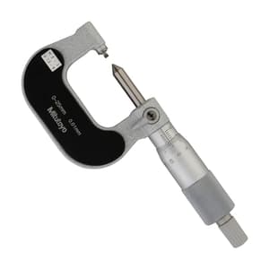 Mitutoyo 0 - 25 mm Screw Thread Micrometer (13 - 9 TPI), 125-104