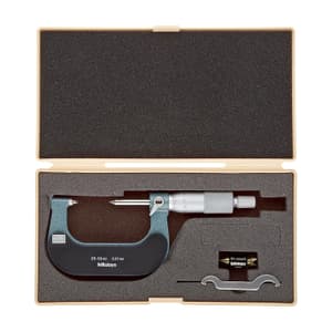 Mitutoyo 25 - 50 mm Screw Thread Micrometer (13 - 9 TPI), 125-109