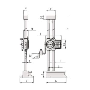 Mitutoyo 0 - 12 inch Dial Height Gauge with Digital Counter, 192-150