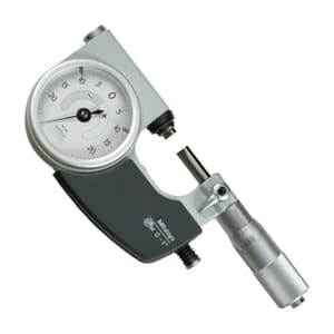 Mitutoyo 0 - 1 inch Dial Indicating Micrometer with Right Side Operating Button, 510-131