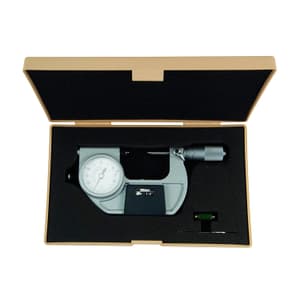 Mitutoyo 1 - 2 inch Dial Indicating Micrometer with Left Side Operating Button, 510-132