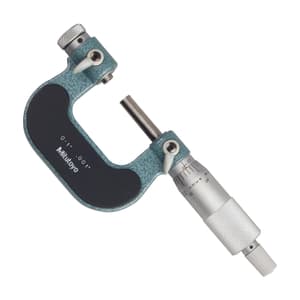 Mitutoyo 0 - 1 inch Interchangeable Anvil Screw Thread Micrometer (Spindle Tip Type), 126-137
