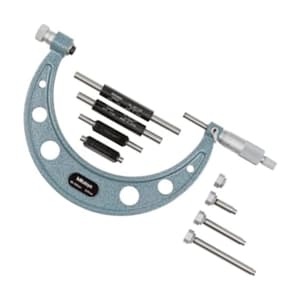 Mitutoyo 50 - 150 mm Interchangeable Anvil Outside Micrometer, 104-161A