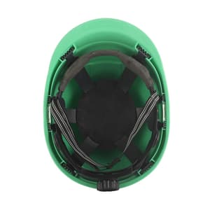 Karam ISI Marked Shelblast Safety Helmet With Plastic Cradle Peak & Ratchet Type Adjustment (Mint Green), PN542