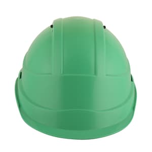 Karam ISI Marked Shelblast Safety Helmet With Plastic Cradle Peak & Ratchet Type Adjustment (Mint Green), PN542