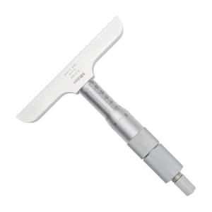 Mitutoyo 0 - 100 mm Depth Micrometer with Interchangeable Rods (101.6 mm Base Width), 129-115