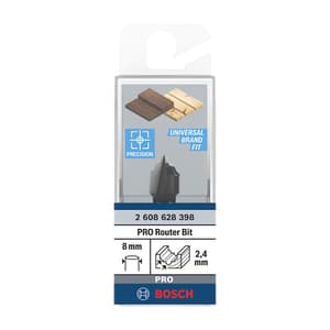 Bosch 12.7 mm Pro Router Bit (Cove & Bead Groove Bit), 2 608 628 398