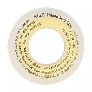 M-Seal 10 Mtr PTFE Yellow Thread Sealing Tapes (Pack of 100 Pcs)