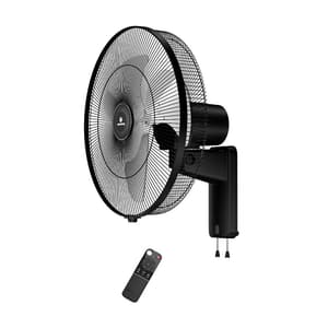 Atomberg Metallion 18 450 mm Remote Operated Metal Wall Fan with BLDC Motor (Midnight Black)