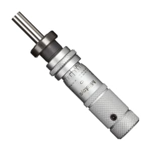 Mitutoyo 0 - 0.5 inch Zero Adjustable Thimble Micrometer Head with Clamp Nut, 148-502