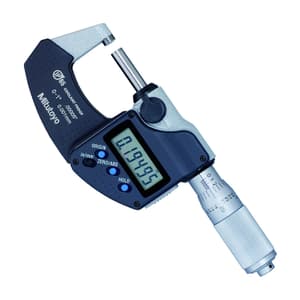 Mitutoyo 1 inch / 25.4 mm Digital Micrometer With Friction Thimble & SPC Data Output (IP65 Coolant-Proof), 293-335-30