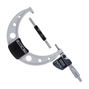 Mitutoyo 5 - 6 inch / 127 - 152.4 mm Digital Micrometer With Ratchet Stop & SPC Data Output (IP65 Coolant-Proof), 293-351-30