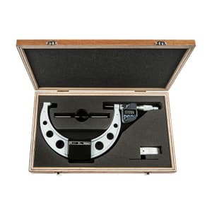 Mitutoyo 7 - 8 inch / 177.8 - 203.2 mm Digital Micrometer With Ratchet Stop & SPC Data Output (IP65 Coolant-Proof), 293-353-30