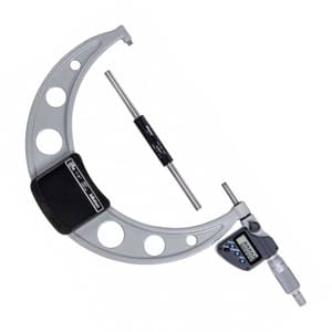 Mitutoyo 7 - 8 inch / 177.8 - 203.2 mm Digital Micrometer With Ratchet Stop & SPC Data Output (IP65 Coolant-Proof), 293-353-30
