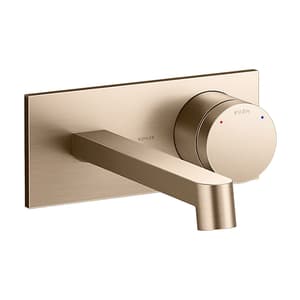 Kohler Components Wall Mount Single-control Basin Faucet Trim with Valve in Brushed Bronze Finish, K-29310IN-4ND-BV