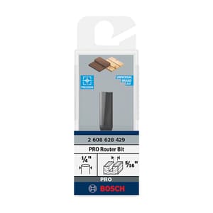 Bosch 5/16 inch Pro Router Straight Bit (2 Flute), 2 608 628 429