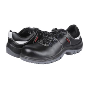Karam Men's Deluxe Abawrf Safety Shoe - Steel Toe (Black), FS15BL