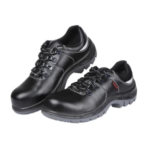 Karam Men's Deluxe Abawrf Safety Shoe - Steel Toe (Black), FS15BL