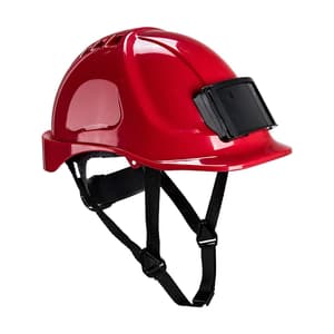 Portwest Endurance Badge Holder Safety Helmet (Red), PB55