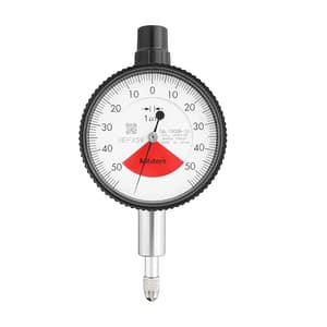 Mitutoyo 0 - 0.1 mm Compact Dial Indicator with Lug Back, 1900A-10