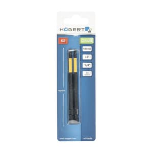 Hogert T20 x 100 mm Length Torx Impact Screwdriver Bits (Pack of 2 Pcs), HT1S692