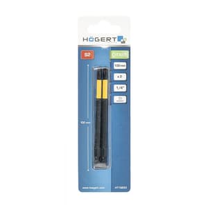 Hogert T25 x 100 mm Length Torx Impact Screwdriver Bits (Pack of 2 Pcs), HT1S693