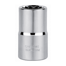 Stanley 8 mm - 32 mm, 1/2 Inch Sq. Drive Standard Sockets (BI-Hex) 12 Point